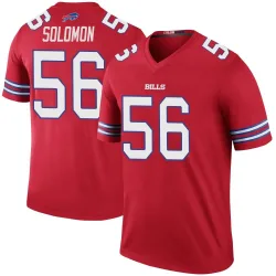 Javon Solomon Buffalo Bills Legend Men's Color Rush Jersey (Red)
