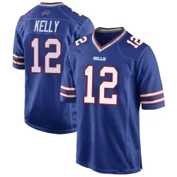 Jim Kelly Buffalo Bills Game Men's Team Color Jersey (Royal Blue)