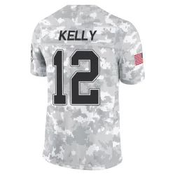 Jim Kelly Buffalo Bills Limited Men's 2024 Salute to Service Jersey (Arctic Camo)