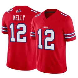 Jim Kelly Buffalo Bills Limited Men's Vapor F.U.S.E. Jersey (Red)