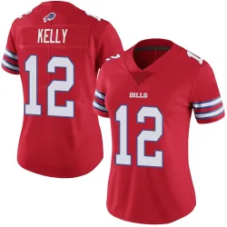 Jim Kelly Buffalo Bills Limited Women's Color Rush Vapor Untouchable Jersey (Red)