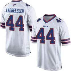 Joe Andreessen Buffalo Bills Game Men's Jersey (White)