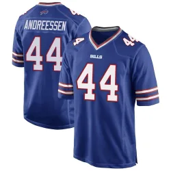 Joe Andreessen Buffalo Bills Game Men's Team Color Jersey (Royal Blue)