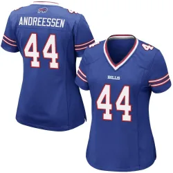 Joe Andreessen Buffalo Bills Game Women's Team Color Jersey (Royal Blue)
