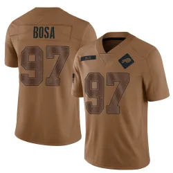Joey Bosa Buffalo Bills Limited Youth 2023 Salute To Service Jersey (Brown)