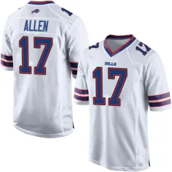 Josh Allen Buffalo Bills Game Men's Jersey (White)