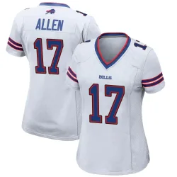 Josh Allen Buffalo Bills Game Women's Jersey (White)