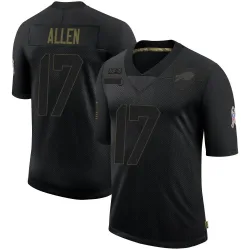 Josh Allen Buffalo Bills Limited Men's 2020 Salute To Service Jersey (Black)