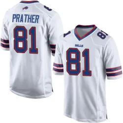 Kaden Prather Buffalo Bills Game Men's Jersey (White)