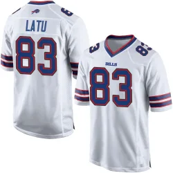 Keleki Latu Buffalo Bills Game Youth Jersey (White)