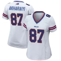 Kelly Akharaiyi Buffalo Bills Game Women's Jersey (White)