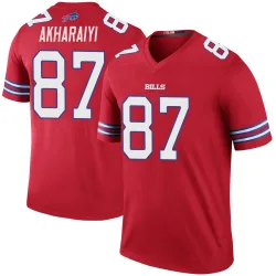 Kelly Akharaiyi Buffalo Bills Legend Men's Color Rush Jersey (Red)