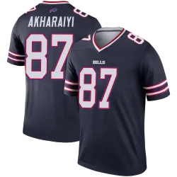 Kelly Akharaiyi Buffalo Bills Legend Men's Inverted Jersey (Navy)