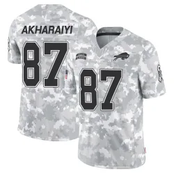 Kelly Akharaiyi Buffalo Bills Limited Men's 2024 Salute to Service Jersey (Arctic Camo)