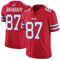 Kelly Akharaiyi Buffalo Bills Limited Men's Color Rush Vapor Untouchable Jersey (Red)