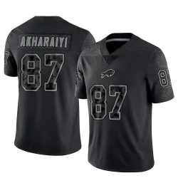 Kelly Akharaiyi Buffalo Bills Limited Men's Reflective Jersey (Black)