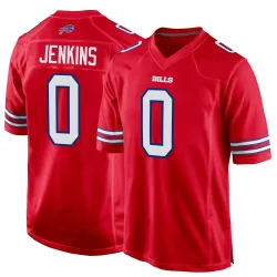 Keonta Jenkins Buffalo Bills Game Men's Alternate Jersey (Red)