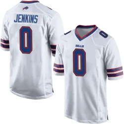 Keonta Jenkins Buffalo Bills Game Men's Jersey (White)
