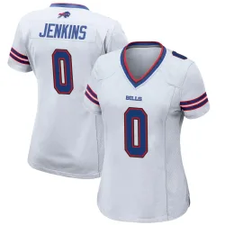 Keonta Jenkins Buffalo Bills Game Women's Jersey (White)
