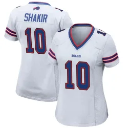Khalil Shakir Buffalo Bills Game Women's Jersey (White)