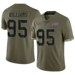 Kyle Williams Buffalo Bills Limited Men's 2022 Salute To Service Jersey (Olive)
