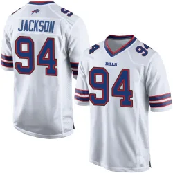 Landon Jackson Buffalo Bills Game Men's Jersey (White)