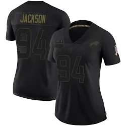 Landon Jackson Buffalo Bills Limited Women's 2020 Salute To Service Jersey (Black)
