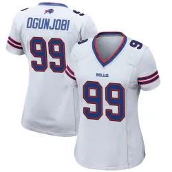 Larry Ogunjobi Buffalo Bills Game Women's Jersey (White)