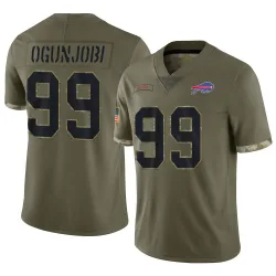 Larry Ogunjobi Buffalo Bills Limited Youth 2022 Salute To Service Jersey (Olive)