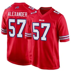 Lorenzo Alexander Buffalo Bills Game Men's Alternate Jersey (Red)