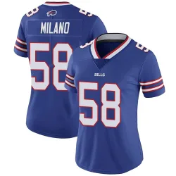 Matt Milano Buffalo Bills Limited Women's Team Color Vapor Untouchable Jersey (Royal)