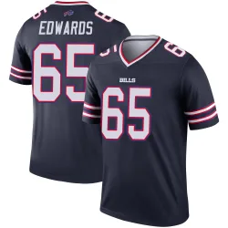 Mike Edwards Buffalo Bills Legend Men's Inverted Jersey (Navy)