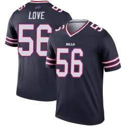 Mike Love Buffalo Bills Legend Youth Inverted Jersey (Navy)