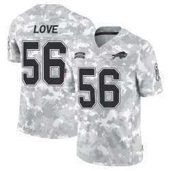 Mike Love Buffalo Bills Limited Youth 2024 Salute to Service Jersey (Arctic Camo)