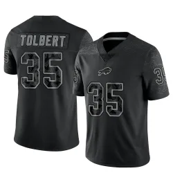 Mike Tolbert Buffalo Bills Limited Men's Reflective Jersey (Black)