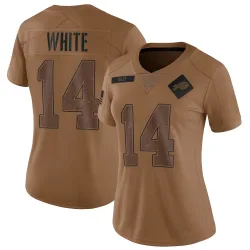 Mike White Buffalo Bills Limited Women's 2023 Salute To Service Jersey (Brown)