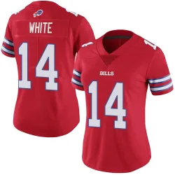Mike White Buffalo Bills Limited Women's Color Rush Vapor Untouchable Jersey (Red)