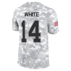 Mike White Buffalo Bills Limited Youth 2024 Salute to Service Jersey (Arctic Camo)