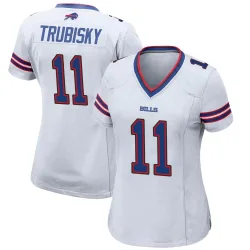 Mitchell Trubisky Buffalo Bills Game Women's Jersey (White)