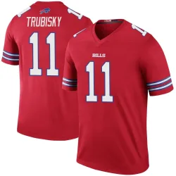 Mitchell Trubisky Buffalo Bills Legend Men's Color Rush Jersey (Red)
