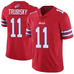 Mitchell Trubisky Buffalo Bills Limited Men's Color Rush Vapor Untouchable Jersey (Red)