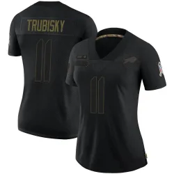 Mitchell Trubisky Buffalo Bills Limited Women's 2020 Salute To Service Jersey (Black)