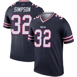 O. J. Simpson Buffalo Bills Legend Men's Inverted Jersey (Navy)