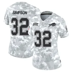 O. J. Simpson Buffalo Bills Limited Women's 2024 Salute to Service Jersey (Arctic Camo)