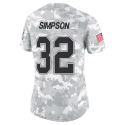 O. J. Simpson Buffalo Bills Limited Women's 2024 Salute to Service Jersey (Arctic Camo)