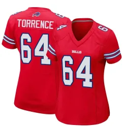 O'Cyrus Torrence Buffalo Bills Game Women's Alternate Jersey (Red)