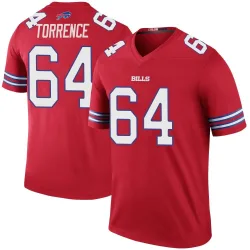 O'Cyrus Torrence Buffalo Bills Legend Men's Color Rush Jersey (Red)