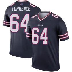 O'Cyrus Torrence Buffalo Bills Legend Men's Inverted Jersey (Navy)