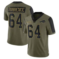 O'Cyrus Torrence Buffalo Bills Limited Men's 2021 Salute To Service Jersey (Olive)
