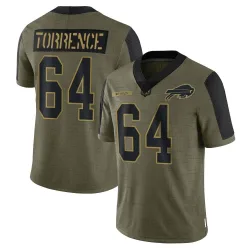 O'Cyrus Torrence Buffalo Bills Limited Youth 2021 Salute To Service Jersey (Olive)